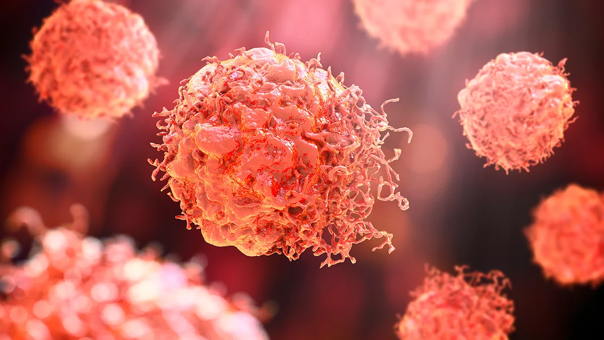 A cancer cell depiction
