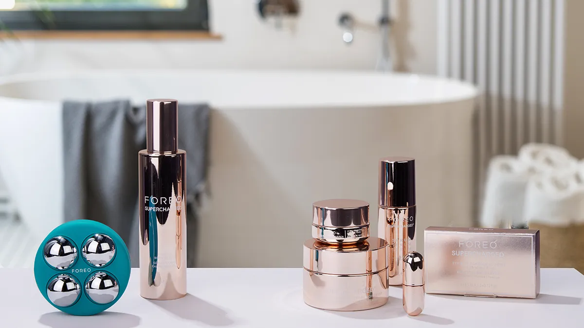 FOREO SUPERCHARGED Body Serum body care and BEAR 2 body microcurrent device