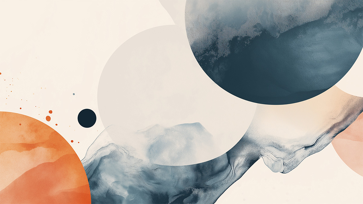 various supplements interacting abstract artistic representation 