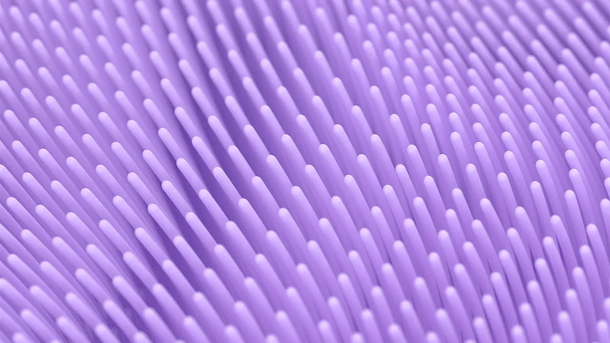 LUNA 4 facial cleansing brush bristles closeup