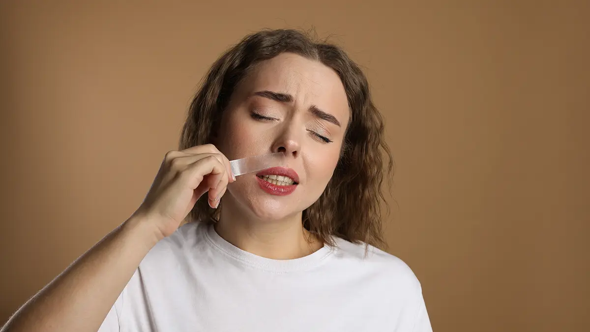 painful hair removal from upper lip