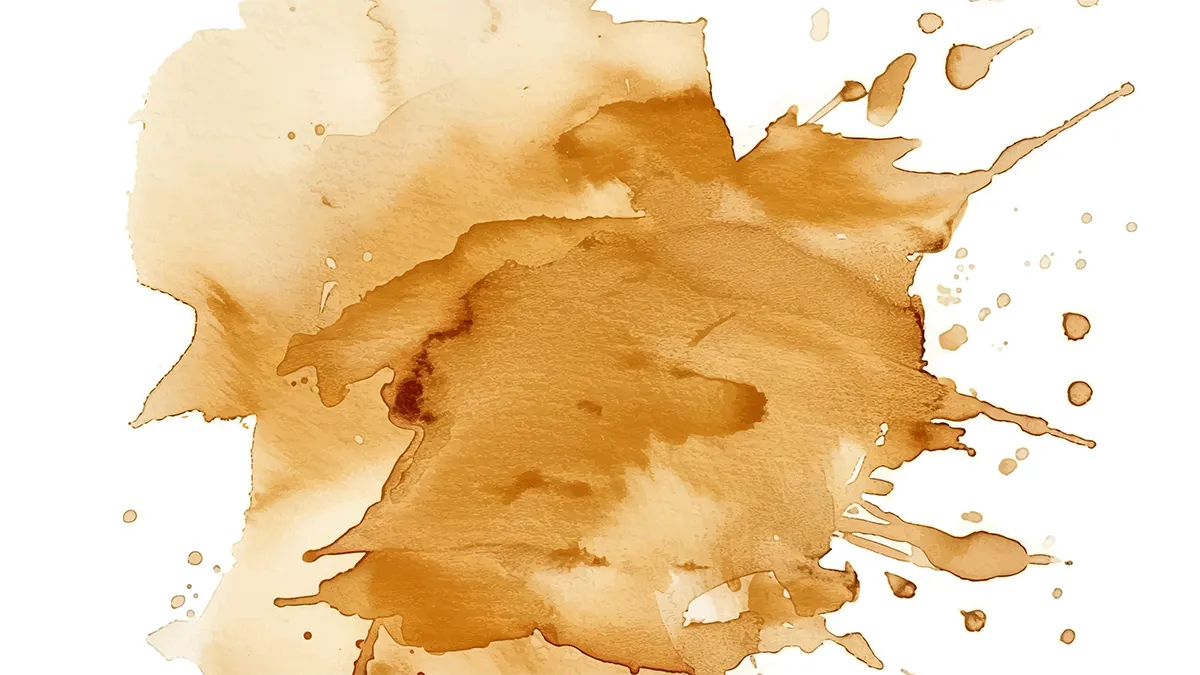 A watercolor blotch insinuating dark spots on skin
