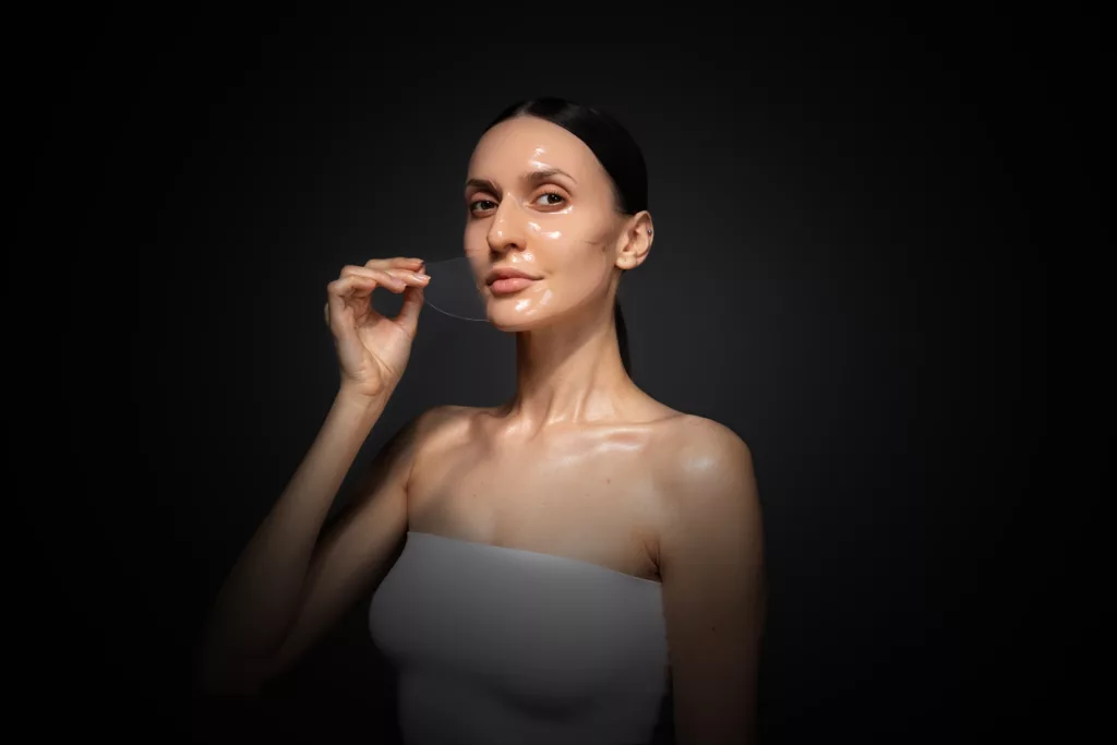 mascarilla facial de colágeno