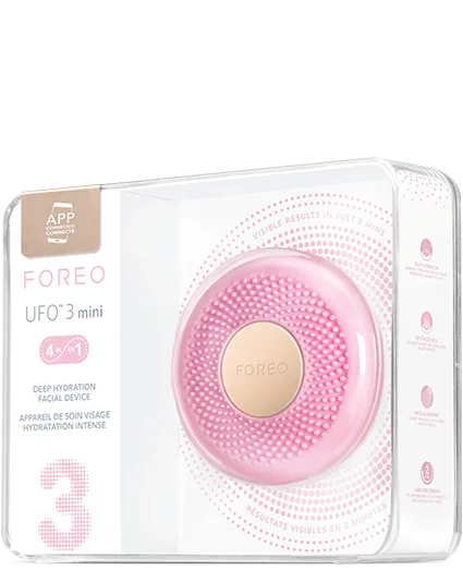 In | FOREO mini 126% Increase UFO™ Skin Mins Moisture by 3 2