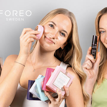 FOREO January sale, 3 gorgeous women with FOREO products