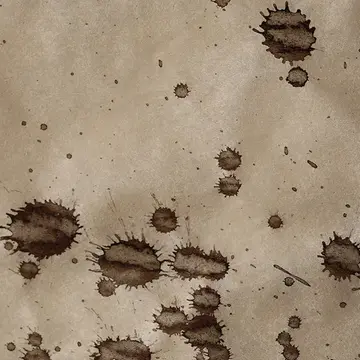 ink blotches simulating dark spots on skin