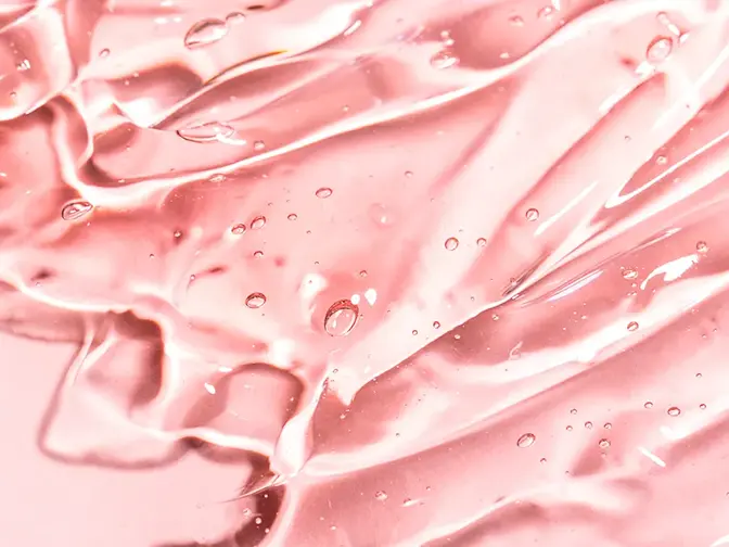 Conductive gel  Conductive gel beautifully smeared on a pink backgorund