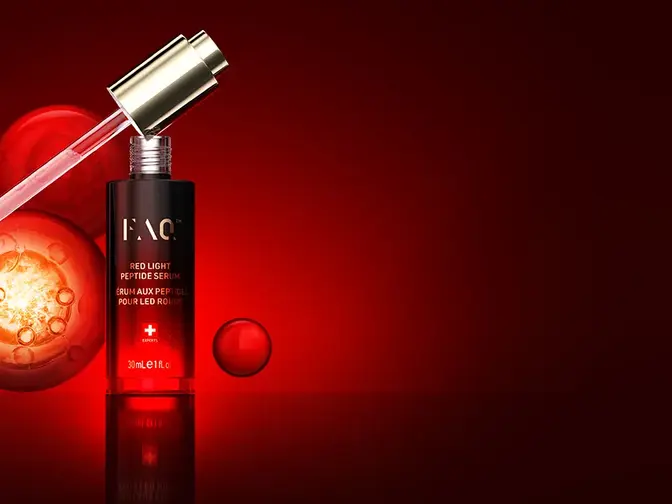 FAQ red light peptide serum