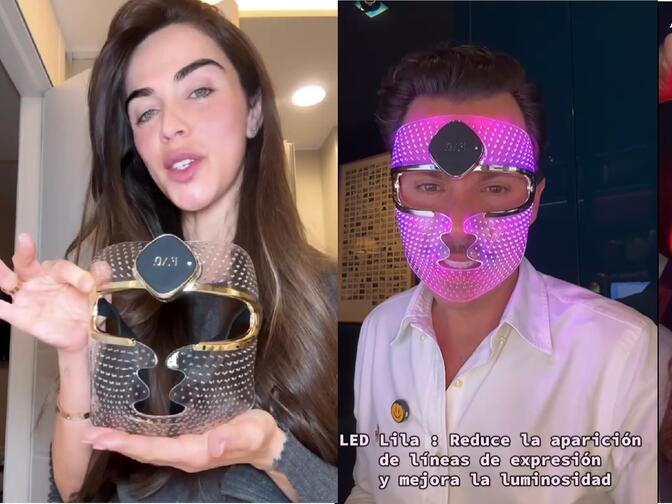 mascara LED facial