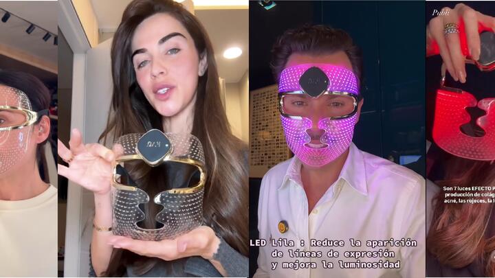 mascara LED facial