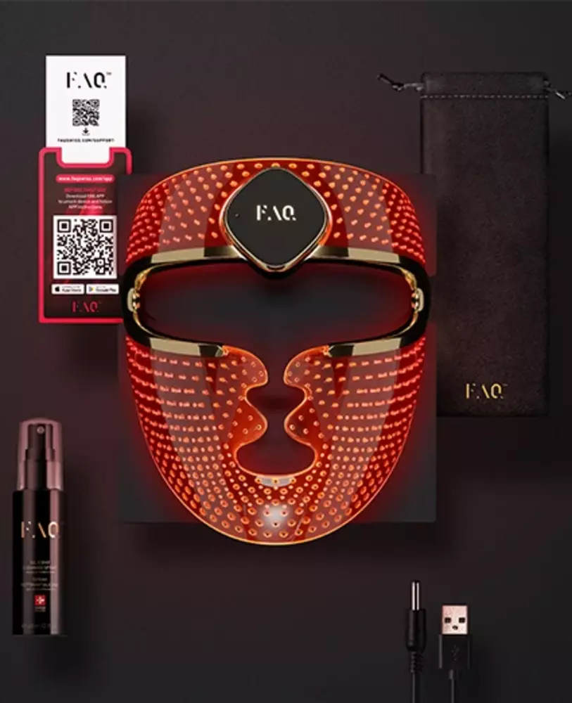 Side view of FAQ™ 202 LED Face Mask