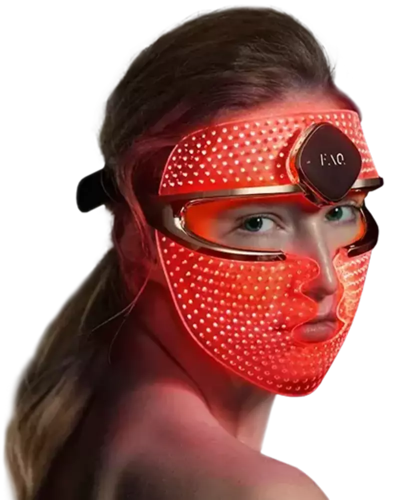 Side view of FAQ™ 202 LED Face Mask