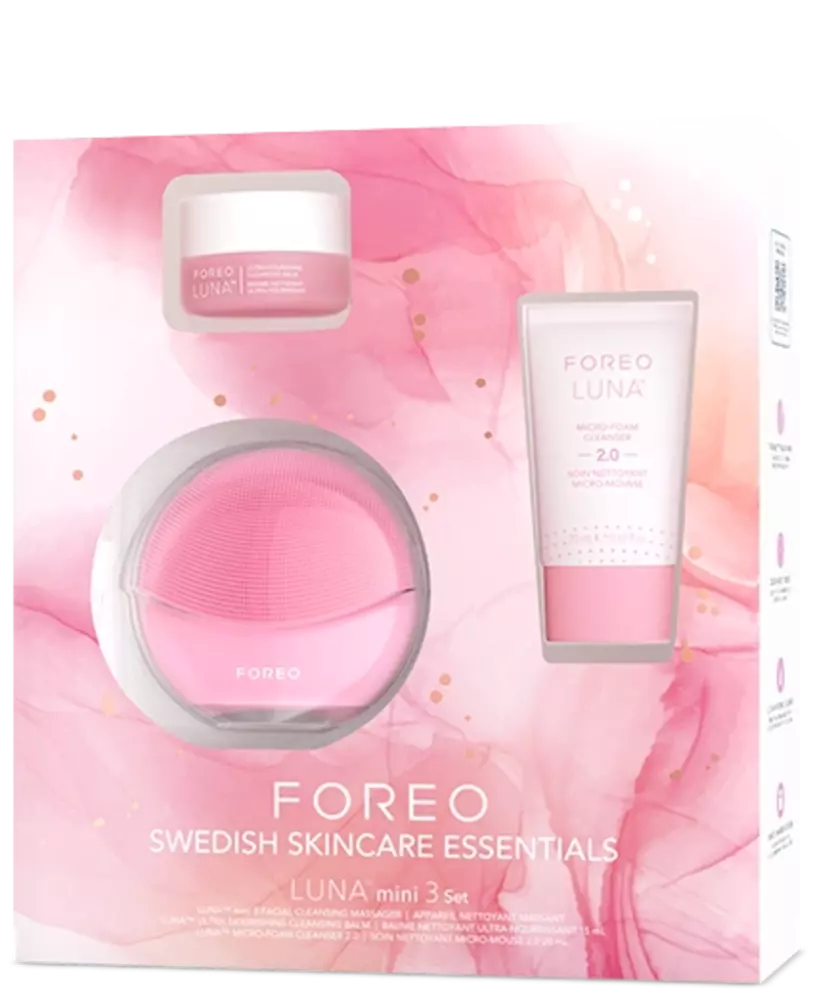 Swedish Skincare Essentials LUNA? mini 3 Pearl Pink Set