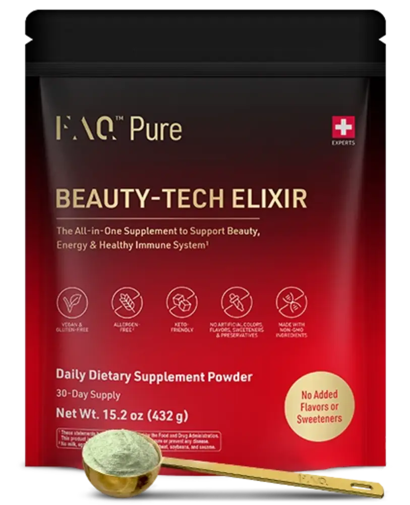 FAQ™ Pure Beauty-Tech Elixir - Ziplock Pouch (one-time purchase) US