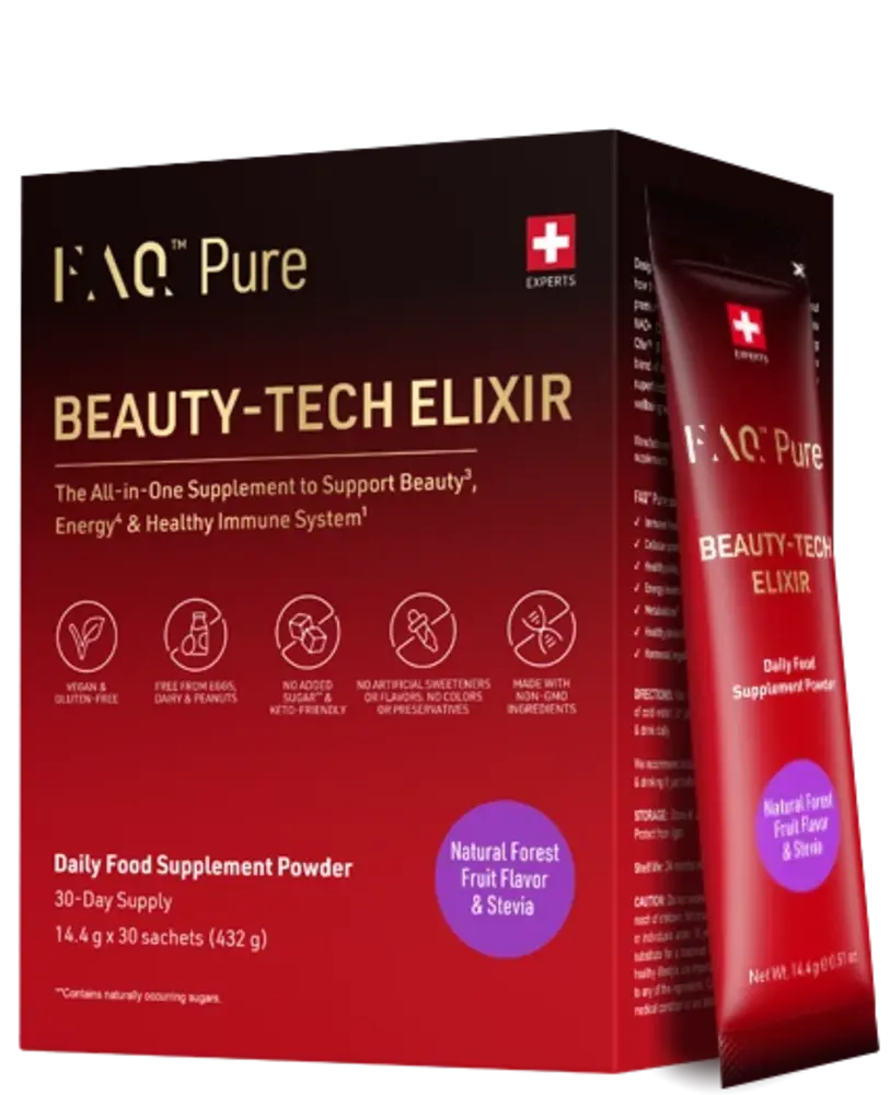 FAQ™ Pure Beauty-Tech Elixir Forest Fruit - Sachets x30 (one-time purchase) EU-image-F1096
