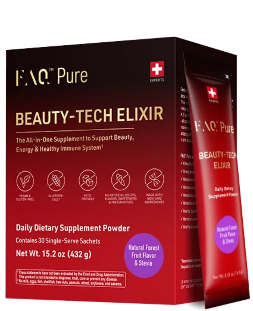 FAQ™ Pure Beauty-Tech Elixir Forest Fruit - Sachets x30 (one-time purchase) US