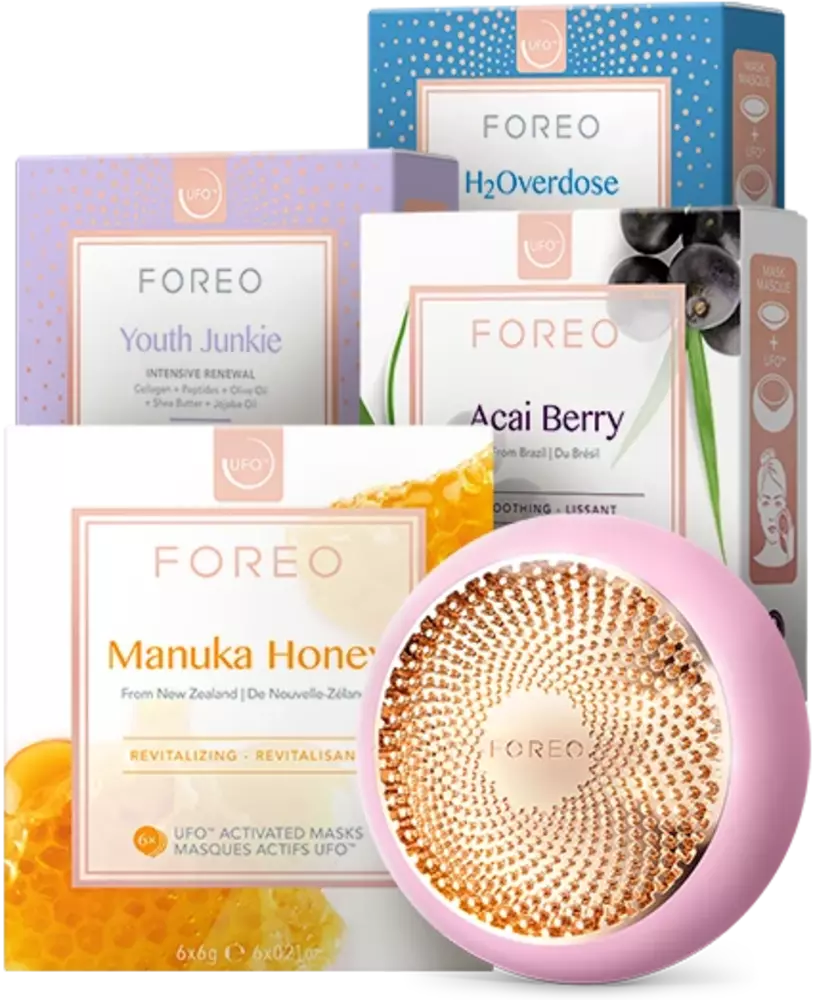 UFO 3 UFO H2Overdose Masks x6 UFO Youth Junkie Masks x6 UFO Manuka Honey Masks x6 UFO Acai Berry Masks x6 259$